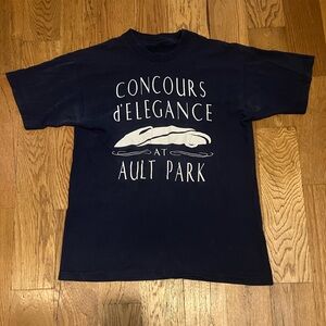 Cincinnati Concours d'Elegance T Shirt Mens L Navy Blue Vintage Cars Ault Park